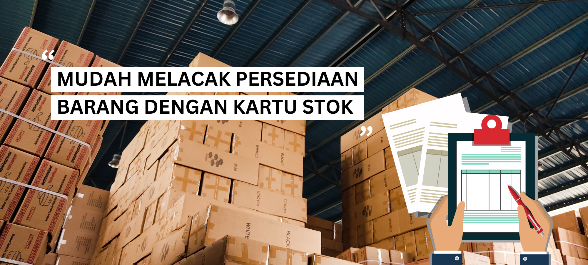 mudah melacak persediaan barang dengan kartu stok