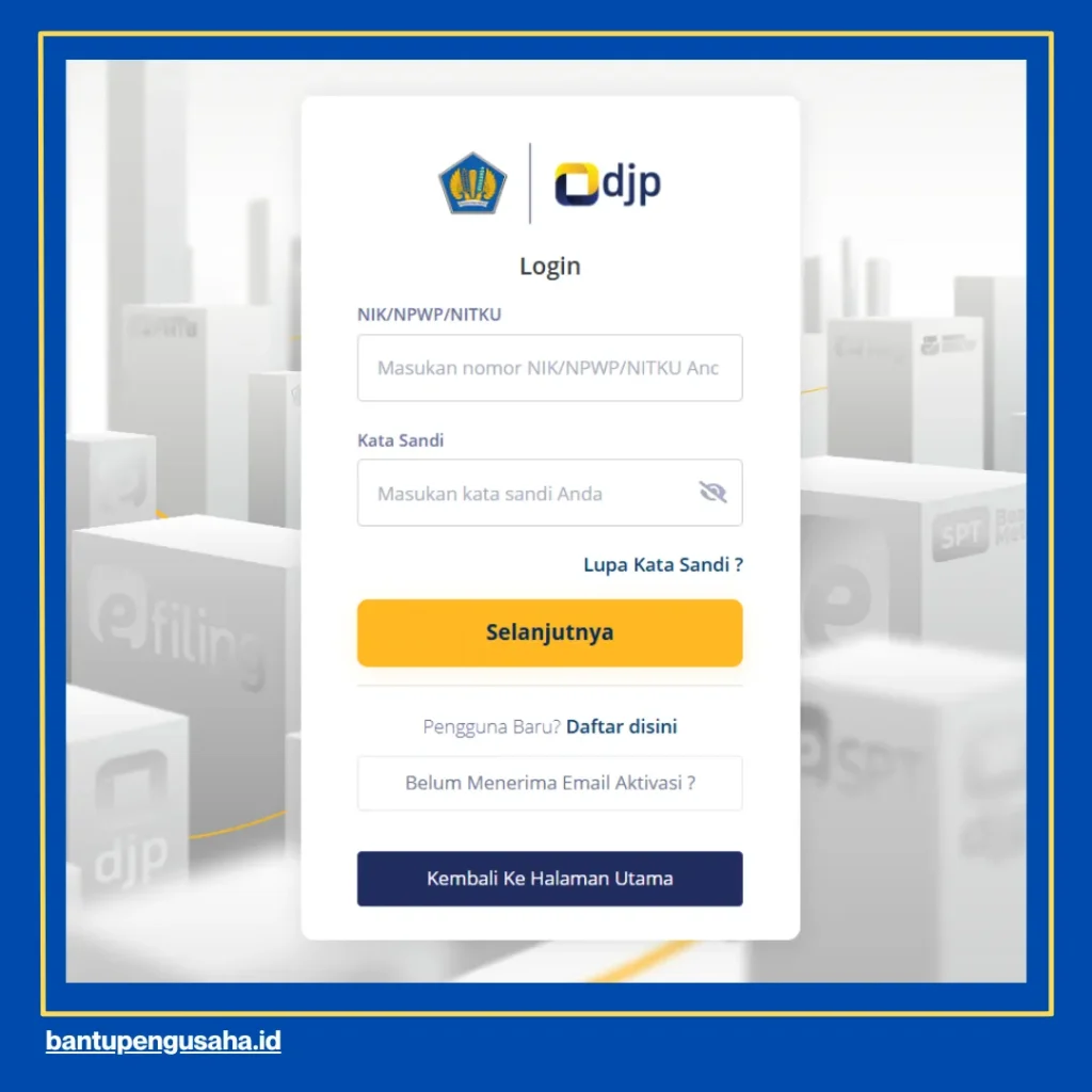 cara download bukti lapor spt di djp online